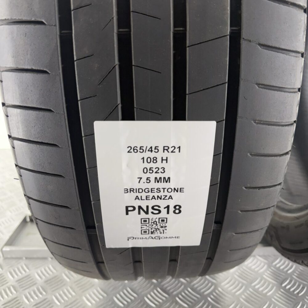 Gomme Usate 265 45 R21 108H Bridgestone Aleanza 7.5mm Estive | Gomme Usate | PrimaGomme.it Gomme Usate 265 45 R21 108H Bridgestone Aleanza 7.5mm Estive - immagine 3