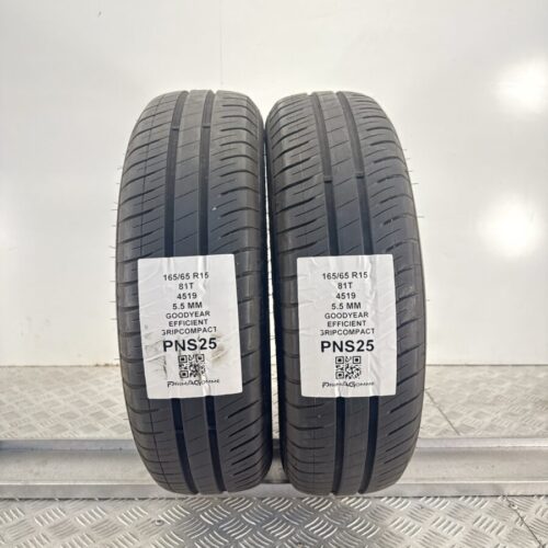 Gomme usate Goodyear EfficientGrip Compact 165/65 R15 81T DOT 4519 Estive