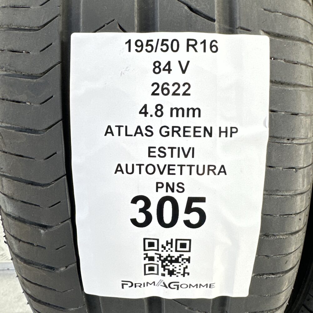 Pneumatici Usati 195 50 R16 84V Atlas Green HP Estive | Gomme Usate | PrimaGomme.it Pneumatici Usati 195 50 R16 84V Atlas Green HP Estive - immagine 3