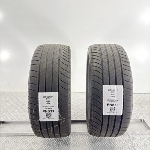 Gomme Usate 215 45 R17 91V Bridgestone Turanza 5mm Estive