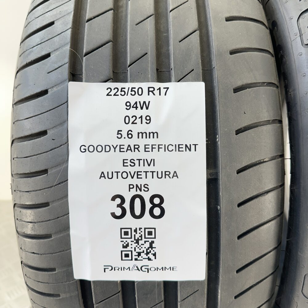 Pneumatici Usati 225 50 R17 94W Goodyear Efficient 82% Estive | Gomme Usate | PrimaGomme.it Pneumatici Usati 225 50 R17 94W Goodyear Efficient 82% Estive - immagine 3