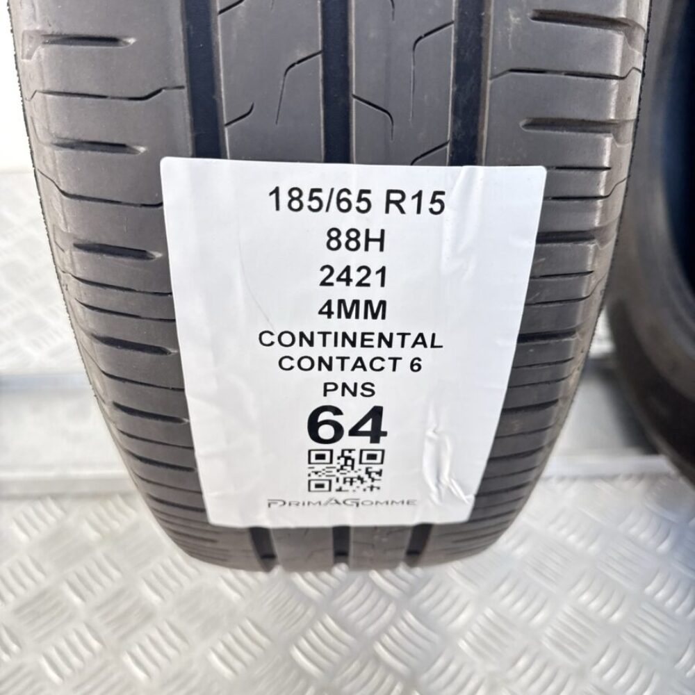Gomme Usate 185 65 R15 88H Continental Contact 6 Estive | Gomme Usate | PrimaGomme.it Gomme Usate 185 65 R15 88H Continental Contact 6 Estive - immagine 3