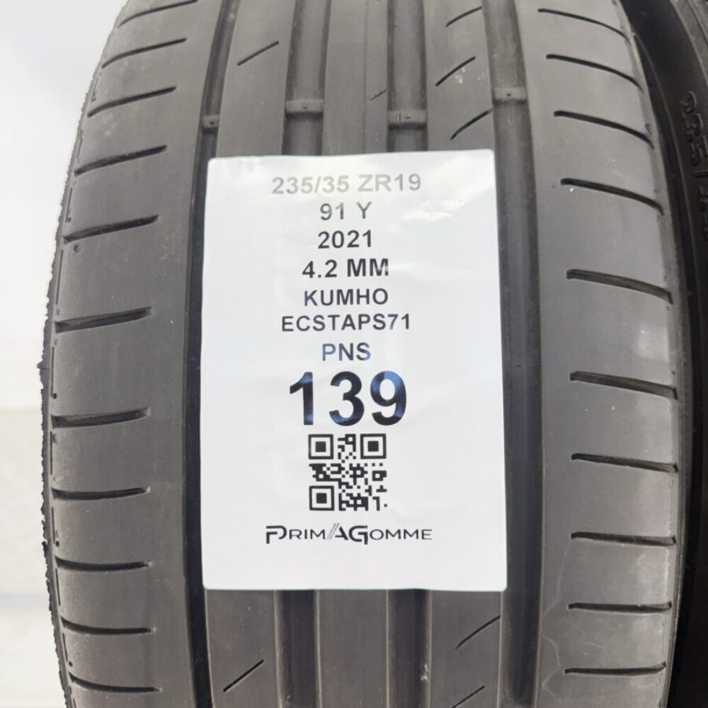 Pneumatici Usati 235 35 ZR19 91Y Kumho ECSTAP S71 Estive | Gomme Usate | PrimaGomme.it Pneumatici Usati 235 35 ZR19 91Y Kumho ECSTAP S71 Estive - immagine 3