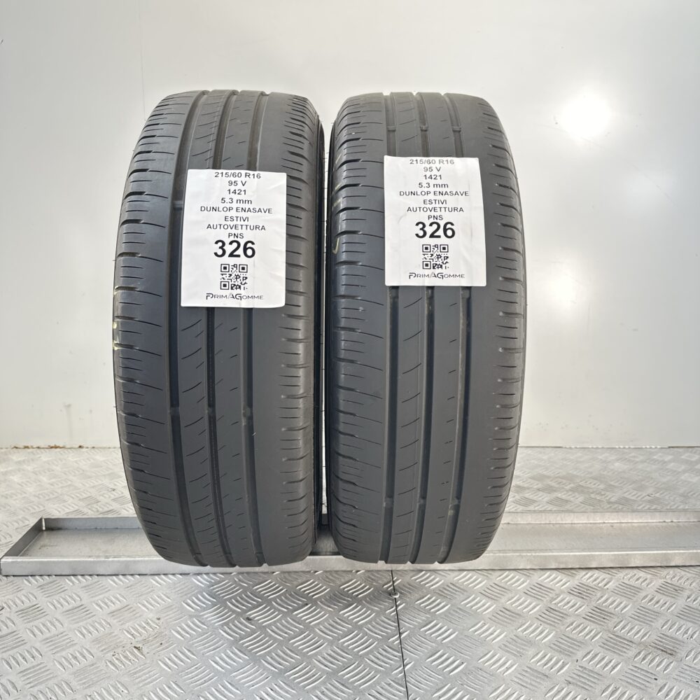 Pneumatici Usati 215 60 R16 95V Dunlop Enasave 80% Estive | Gomme Usate | PrimaGomme.it Pneumatici Usati 215 60 R16 95V Dunlop Enasave 80% Estive