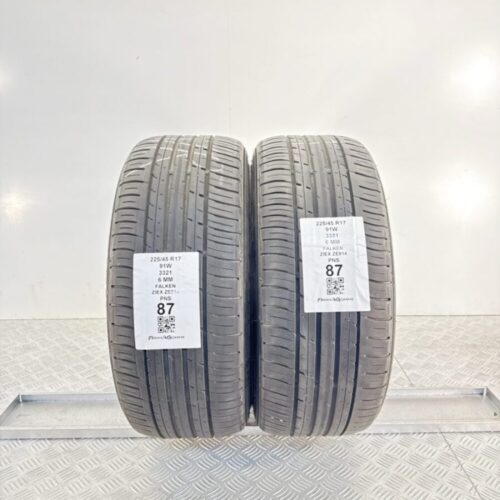 Gomme Usate 225 45 R17 91W Falken Ziex ZE914 6mm Estive