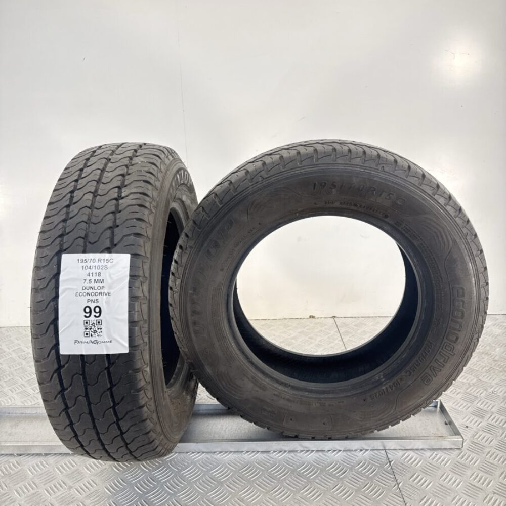 Pneumatici Usati 195 70 R15C 104 102S Dunlop EconoDrive 99% Invernali | Gomme Usate | PrimaGomme.it Pneumatici Usati 195 70 R15C 104 102S Dunlop EconoDrive 99% Invernali - immagine 5