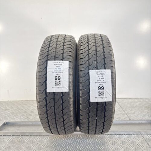 Pneumatici Usati 195 70 R15C 104 102S Dunlop EconoDrive 99% Invernali