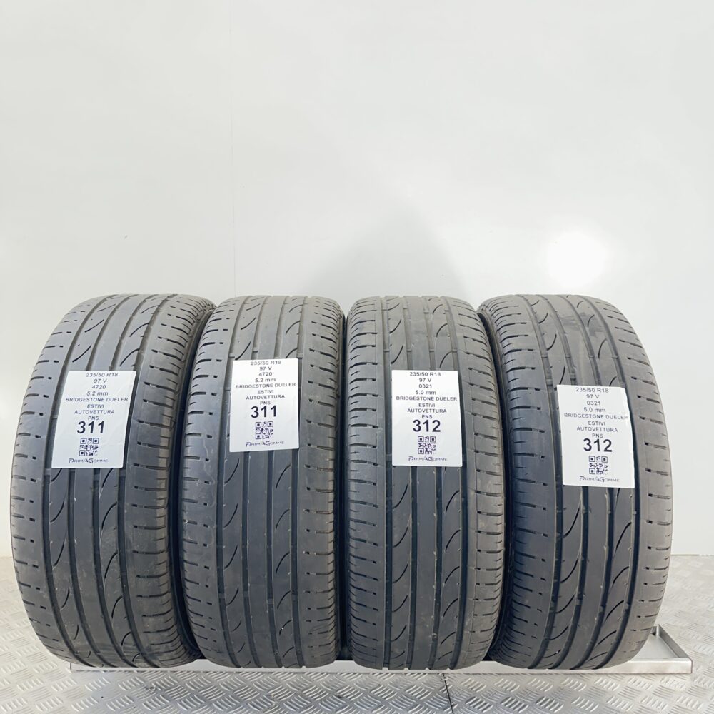 Pneumatici Usati 235 50 R18 97V Bridgestone Dueler 72% Estive | Gomme Usate | PrimaGomme.it Pneumatici Usati 235 50 R18 97V Bridgestone Dueler 72% Estive