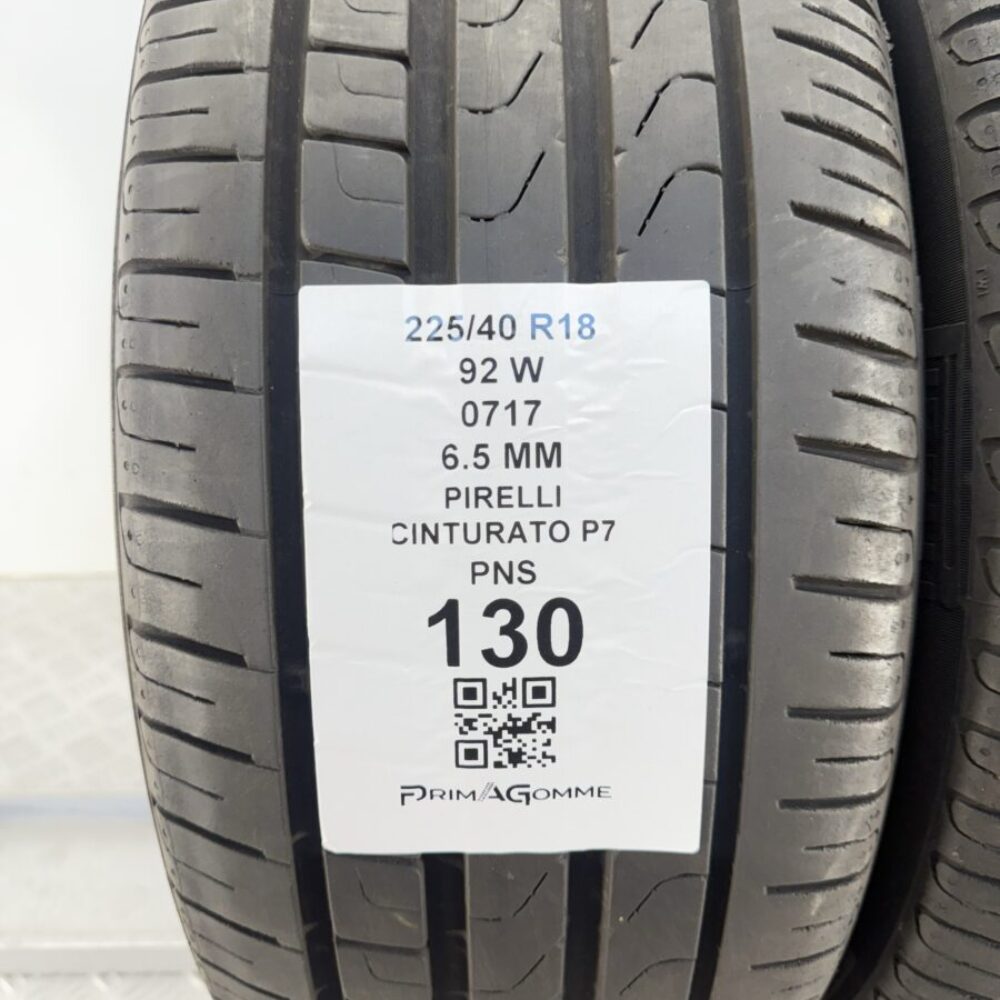 Gomme Usate 225 40 R18 92W Pirelli Cinturato P7 6.5mm Estive | Gomme Usate | PrimaGomme.it Gomme Usate 225 40 R18 92W Pirelli Cinturato P7 6.5mm Estive - immagine 3