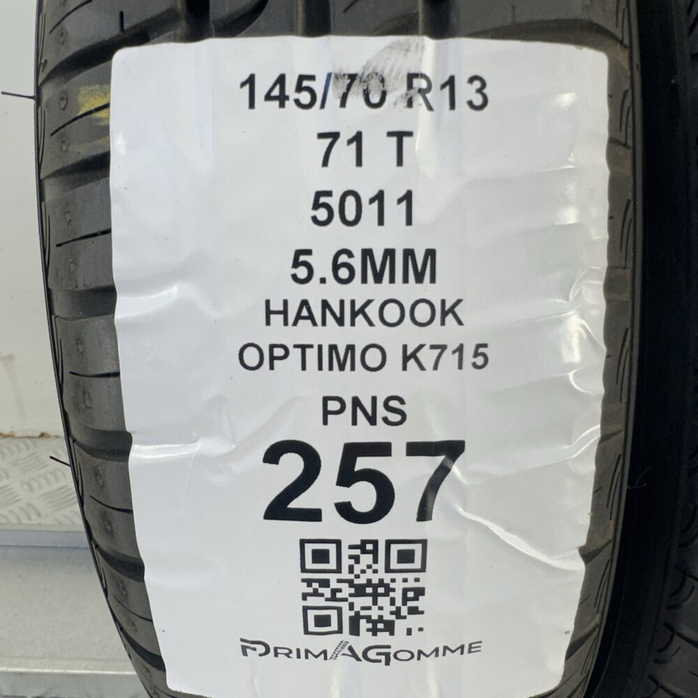 Pneumatici Usati 145 70 R13 71T Hankook Optimo K715 78% Estive | Gomme Usate | PrimaGomme.it Pneumatici Usati 145 70 R13 71T Hankook Optimo K715 78% Estive - immagine 3