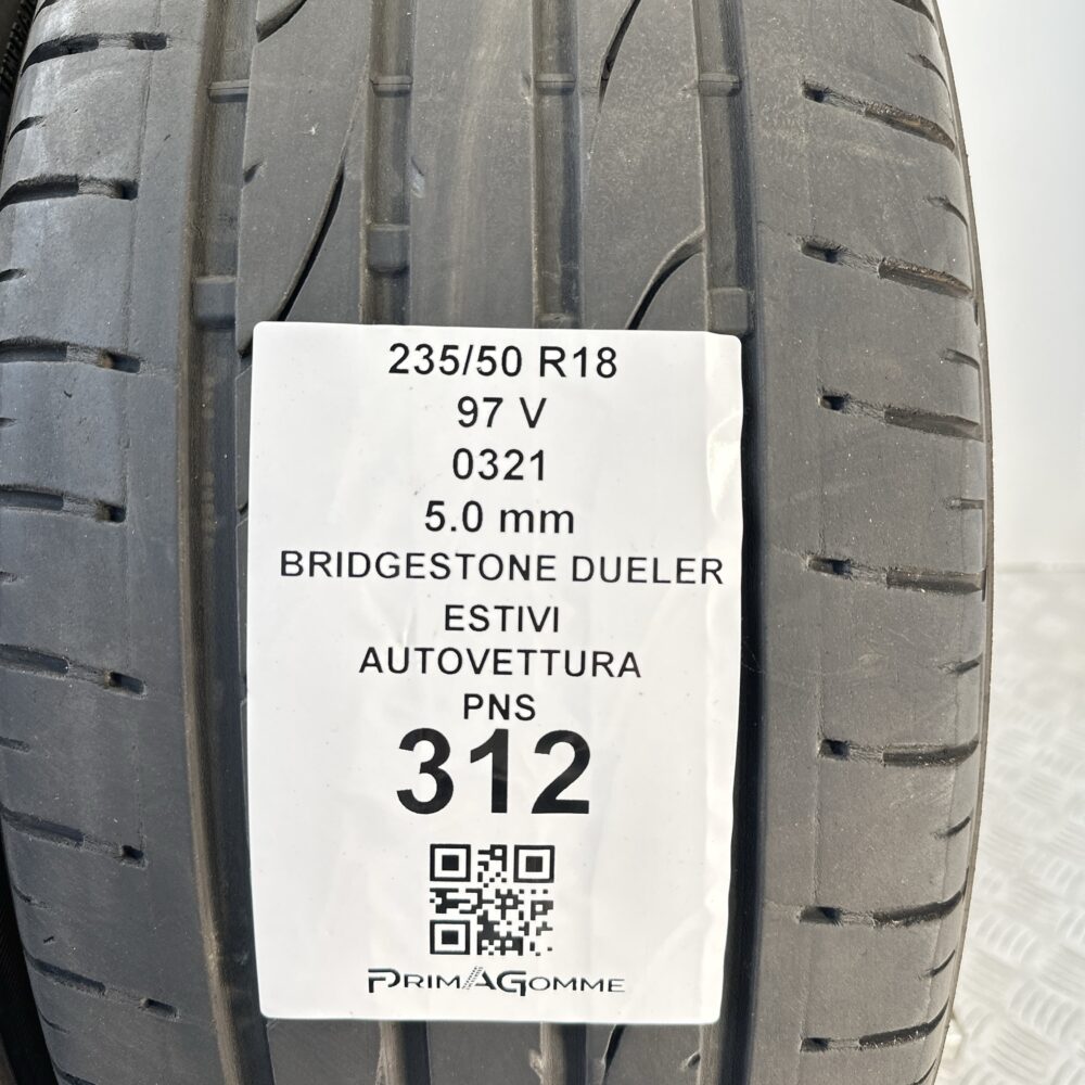 Pneumatici Usati 235 50 R18 97V Bridgestone Dueler 72% Estive | Gomme Usate | PrimaGomme.it Pneumatici Usati 235 50 R18 97V Bridgestone Dueler 72% Estive - immagine 3