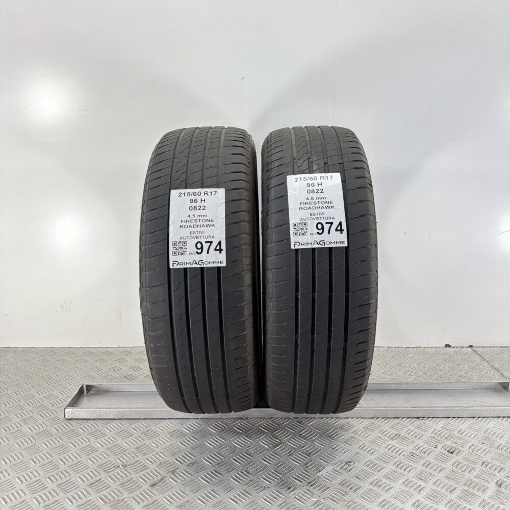 Pneumatici Usati 215 60 R17 96H Firestone Roadhawk Estive | Gomme Usate | PrimaGomme.it Pneumatici Usati 215 60 R17 96H Firestone Roadhawk Estive