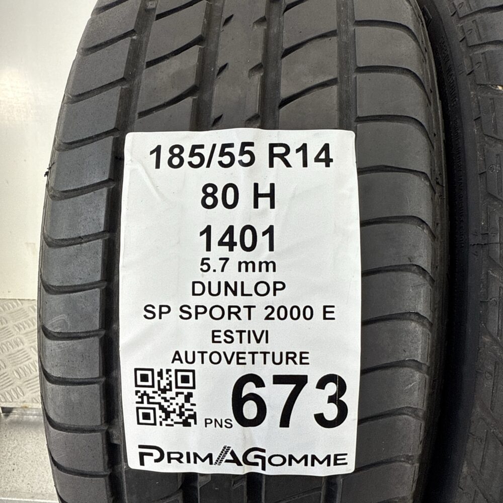Pneumatici Usati 185 55 R14 80H Dunlop SP Sport 2000 E 81% Estive | Gomme Usate | PrimaGomme.it Pneumatici Usati 185 55 R14 80H Dunlop SP Sport 2000 E 81% Estive - immagine 3