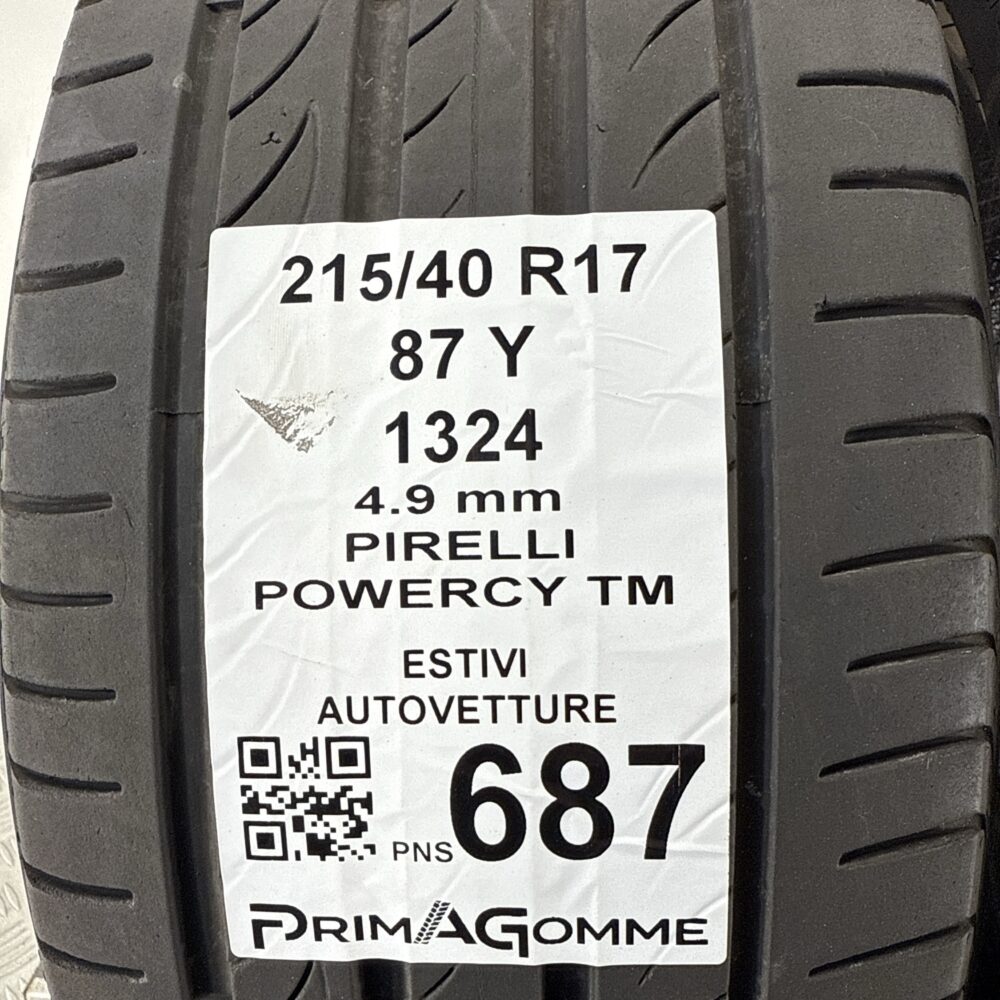 Pneumatici Usati 215 40 R17 87Y Pirelli Powercy TM 71% Estive | Gomme Usate | PrimaGomme.it Pneumatici Usati 215 40 R17 87Y Pirelli Powercy TM 71% Estive - immagine 3