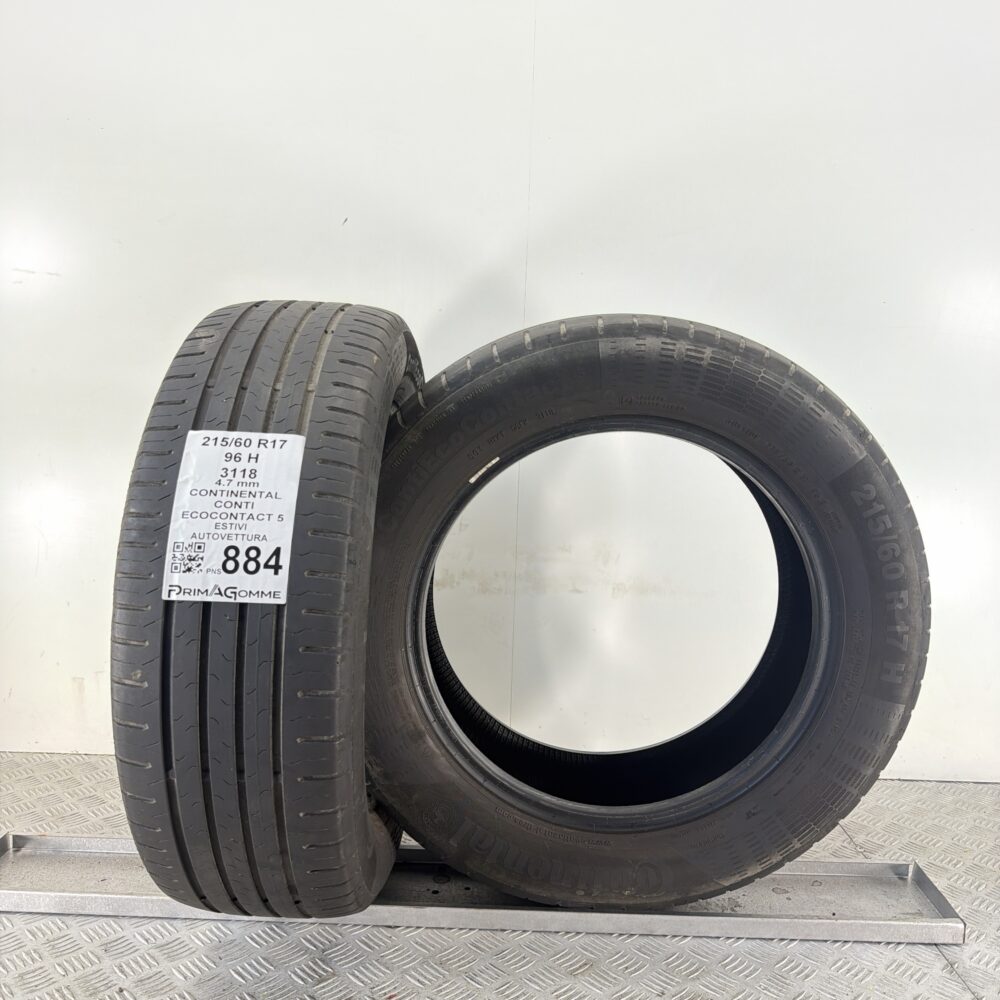 Pneumatici Usati 215 60 R17 96H Continental Ecocontact 5 Estive | Gomme Usate | PrimaGomme.it Pneumatici Usati 215 60 R17 96H Continental Ecocontact 5 Estive - immagine 4