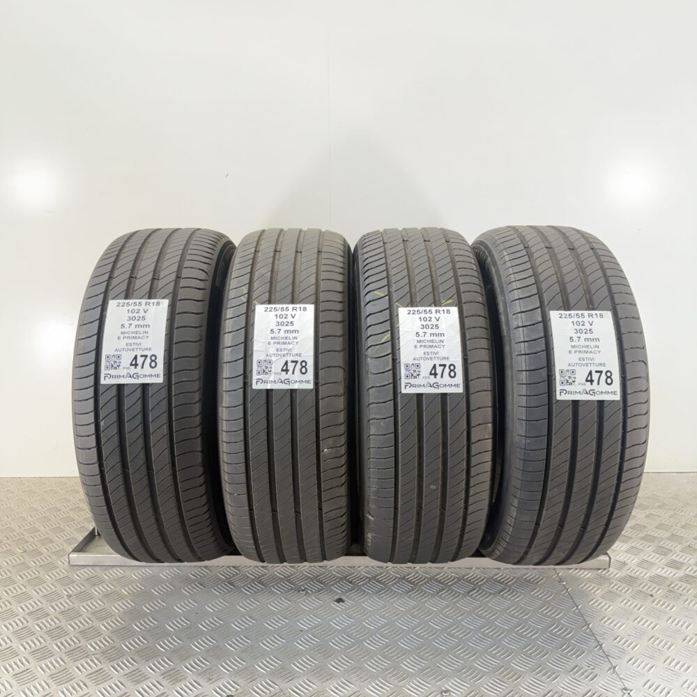 Pneumatici Usati 225 55 R18 102V Michelin E Primacy 81% Estive | Gomme Usate | PrimaGomme.it Pneumatici Usati 225 55 R18 102V Michelin E Primacy 81% Estive