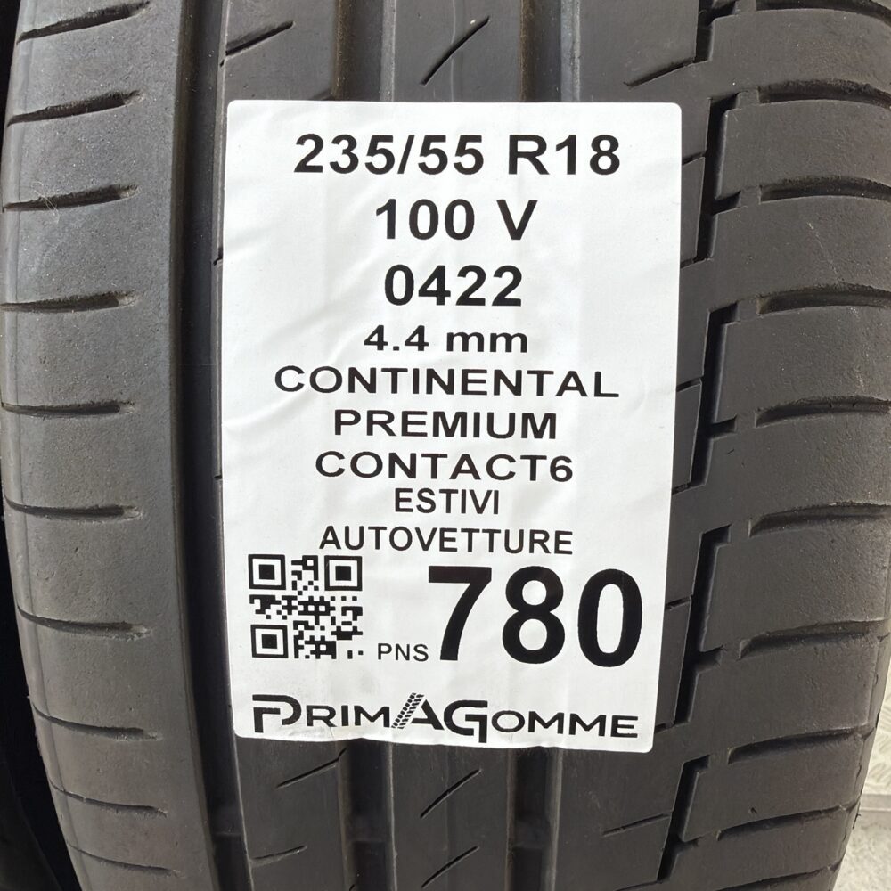 Pneumatici Usati 235 55 R18 100V Continental PremiumContact6 Estive | Gomme Usate | PrimaGomme.it Pneumatici Usati 235 55 R18 100V Continental PremiumContact6 Estive - immagine 3