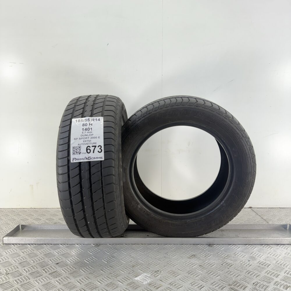 Pneumatici Usati 185 55 R14 80H Dunlop SP Sport 2000 E 81% Estive | Gomme Usate | PrimaGomme.it Pneumatici Usati 185 55 R14 80H Dunlop SP Sport 2000 E 81% Estive - immagine 5
