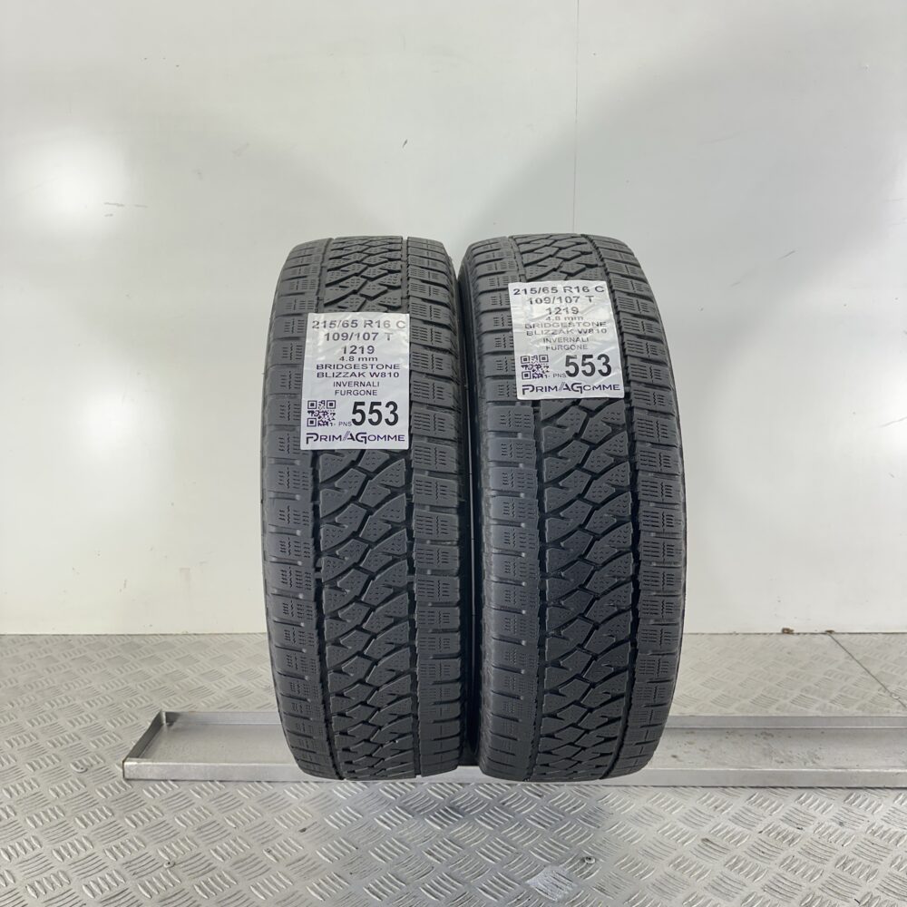 Pneumatici Usati 215 65 R16C 109/107T Bridgestone Blizzak W810 Invernali | Gomme Usate | PrimaGomme.it Pneumatici usati 215 65 R16C BRIDGESTONE Blizzak W810 - foto 6