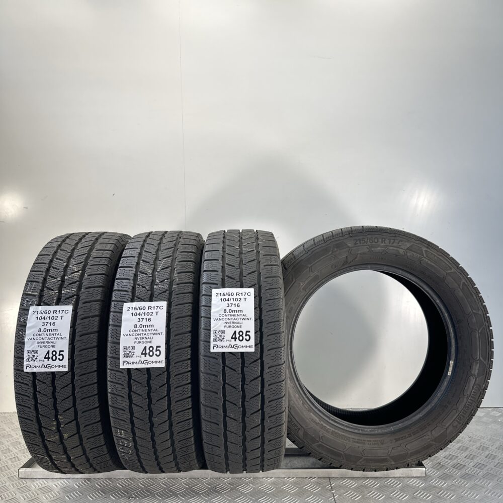 Pneumatici Usati 215 60 R17C 104 102T Continental VanContact Winter 99% Invernali | Gomme Usate | PrimaGomme.it Pneumatici Usati 215 60 R17C 104 102T Continental VanContact Winter 99% Invernali - immagine 5