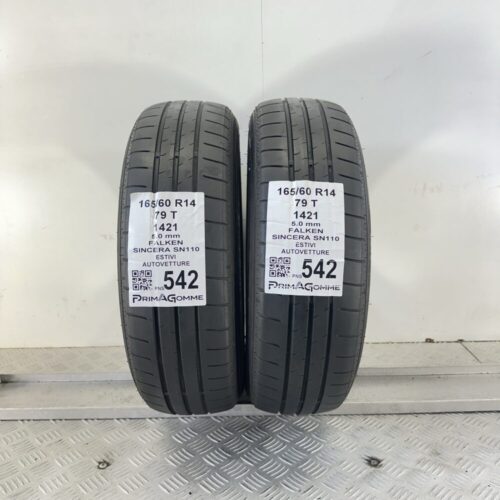 Pneumatici Usati 165 60 R14 79T Falken Sincera SN110 71% Estive