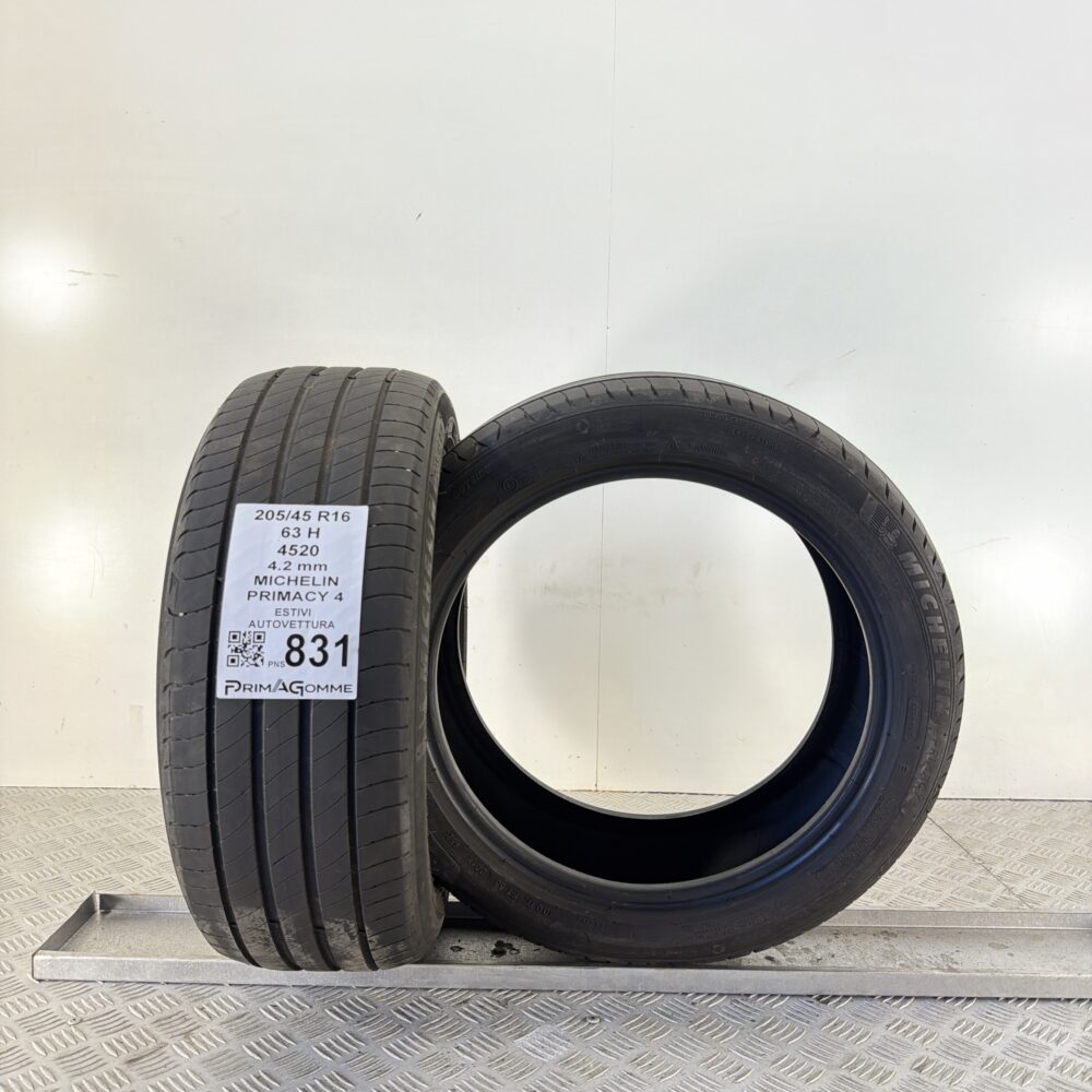Pneumatici Usati 205 45 R16 63H Michelin Primacy 4 Estive | Gomme Usate | PrimaGomme.it Pneumatici Usati 205 45 R16 63H Michelin Primacy 4 Estive - immagine 4