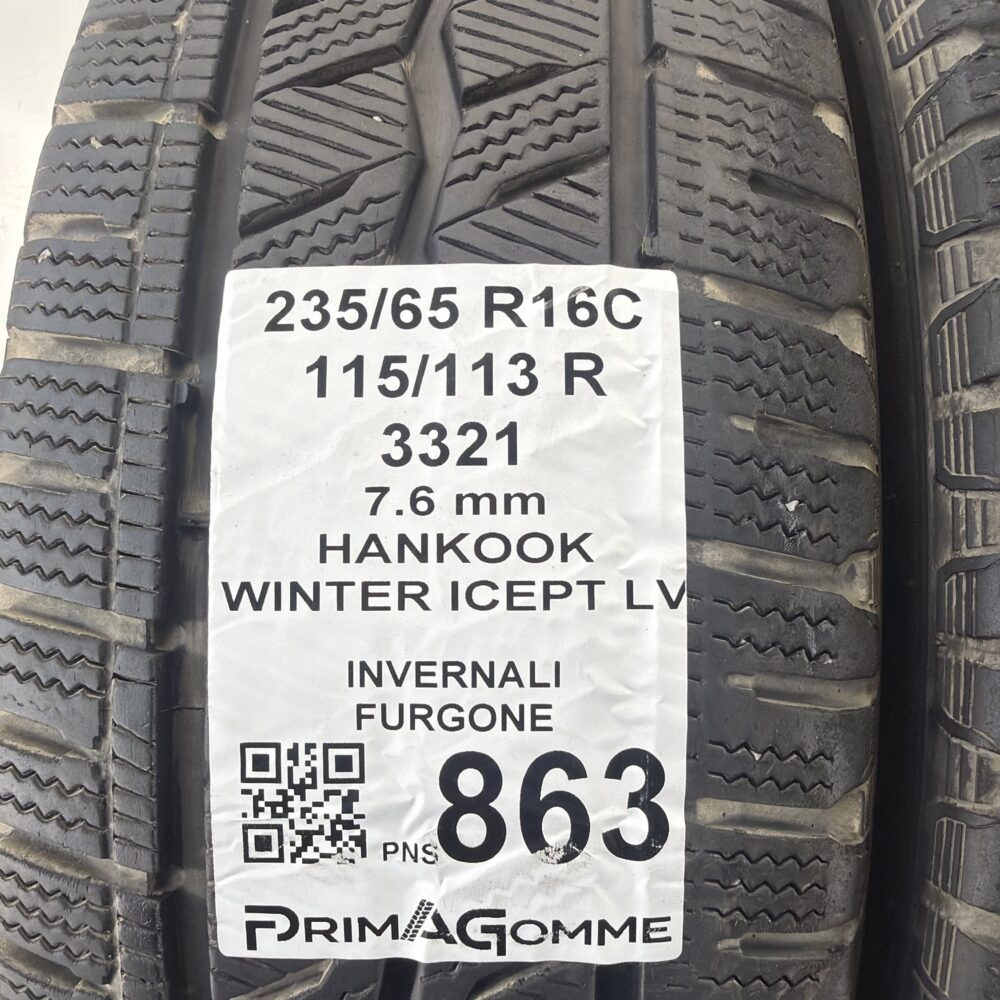 Gomme Usate 235 65 R16C 115 113R Hankook Winter Icept LV 92% Invernali | Gomme Usate | PrimaGomme.it Gomme Usate 235 65 R16C 115 113R Hankook Winter Icept LV 92% Invernali - immagine 3