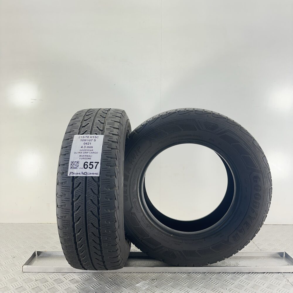 Pneumatici Usati 215 70 R15C 109/107S Goodyear Ultra Grip Cargo Invernali | Gomme Usate | PrimaGomme.it Pneumatici Usati 215 70 R15C 109/107S Goodyear Ultra Grip Cargo Invernali - immagine 4