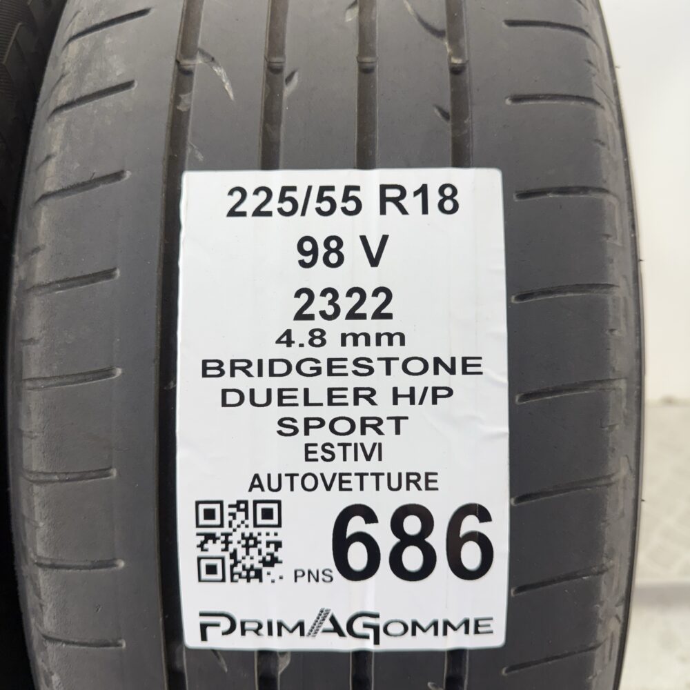 Pneumatici Usati 225 55 R18 98V Bridgestone Dueler H/P Sport Estive | Gomme Usate | PrimaGomme.it Pneumatici Usati 225 55 R18 98V Bridgestone Dueler H/P Sport Estive - immagine 3