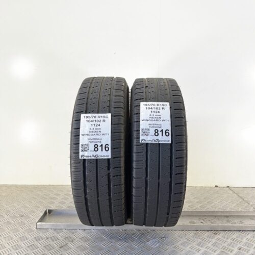 Pneumatici Usati 195 70 R15C 104 102 R Nexen Wingard WT1 73% Invernali
