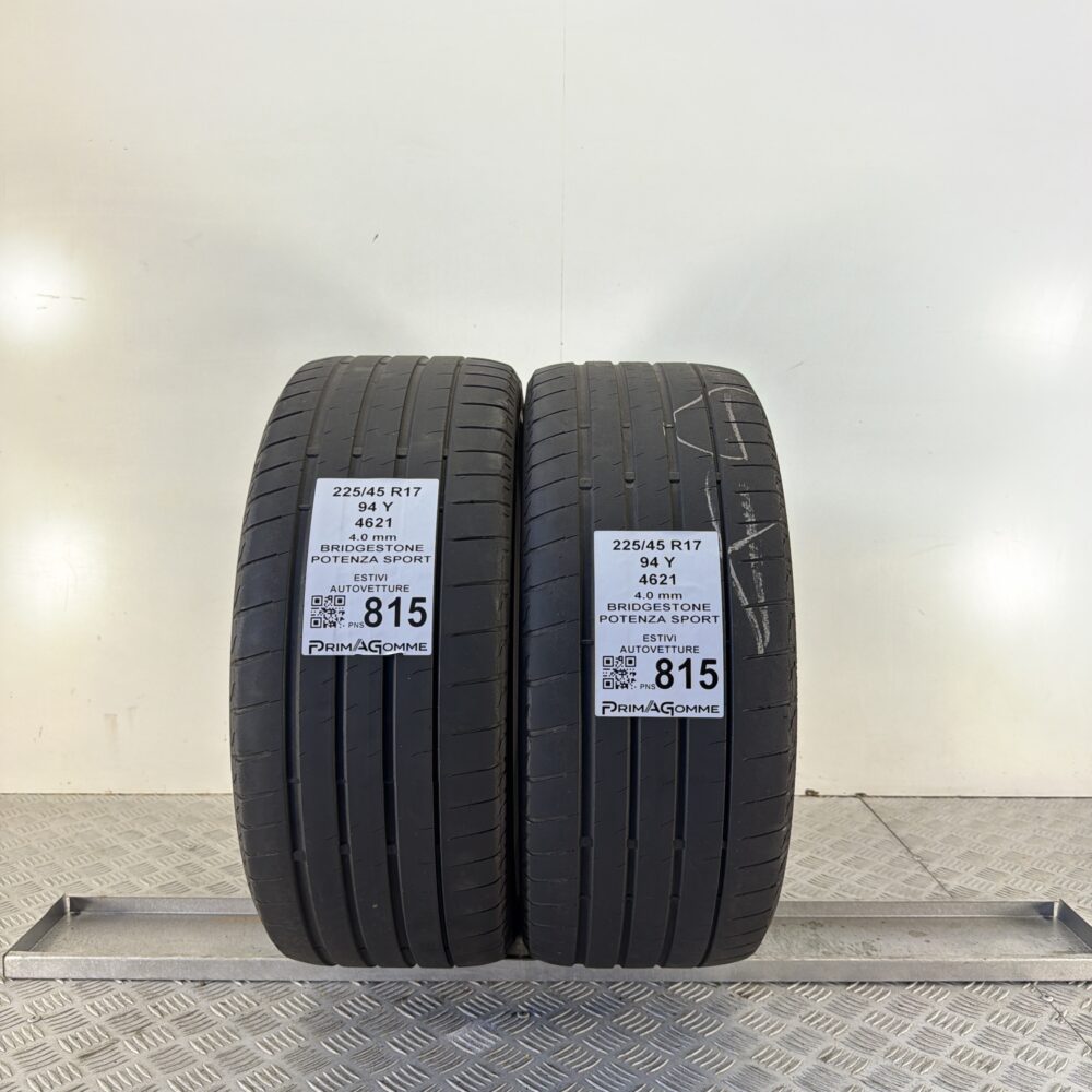 Pneumatici Usati 225 45 R17 94Y Bridgestone Potenza Sport Estive | Gomme Usate | PrimaGomme.it Pneumatici Usati 225 45 R17 94Y Bridgestone Potenza Sport Estive - immagine 5