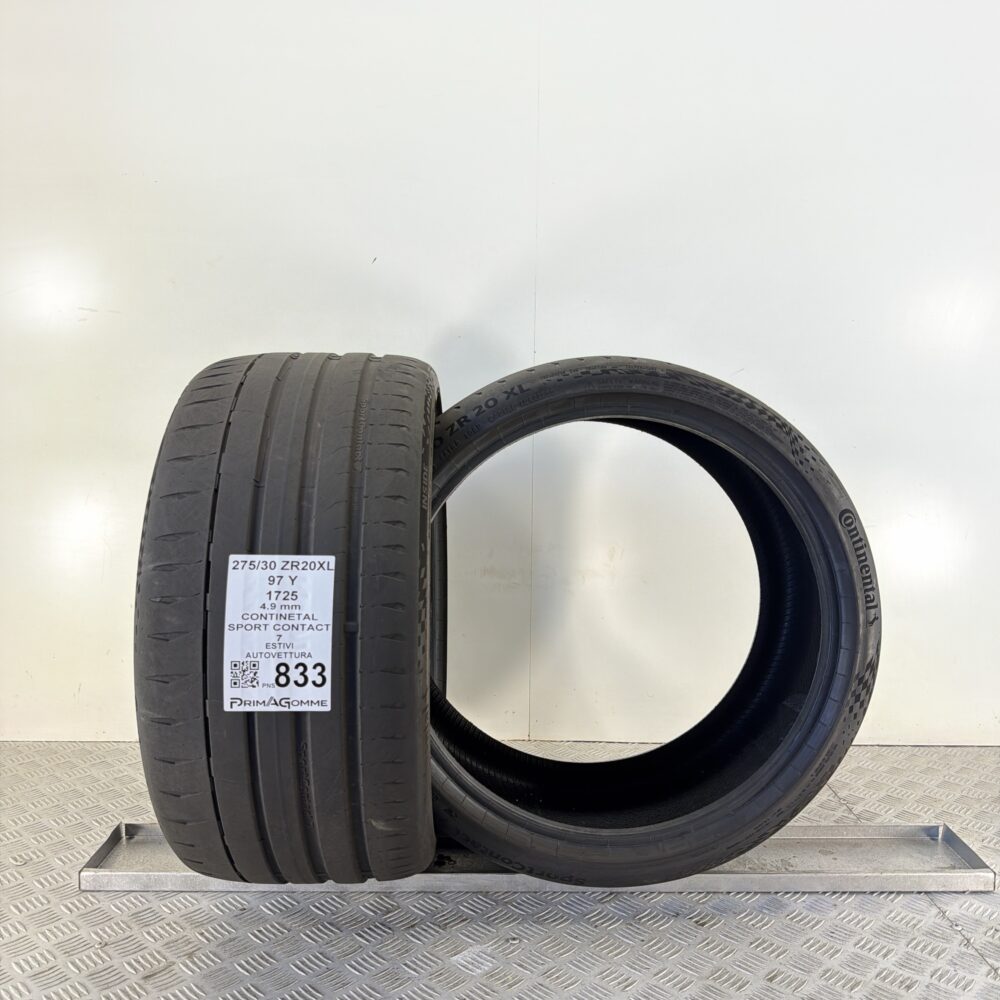 Pneumatici Usati 275 30 ZR20 XL 97Y Continental Sport Contact 7 70% Estive | Gomme Usate | PrimaGomme.it Pneumatici Usati 275 30 ZR20 XL 97Y Continental Sport Contact 7 70% Estive - immagine 4