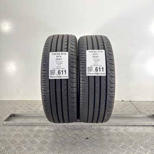 Pneumatici Usati 195 55 R16 87V Avon ZV7 78% Estive