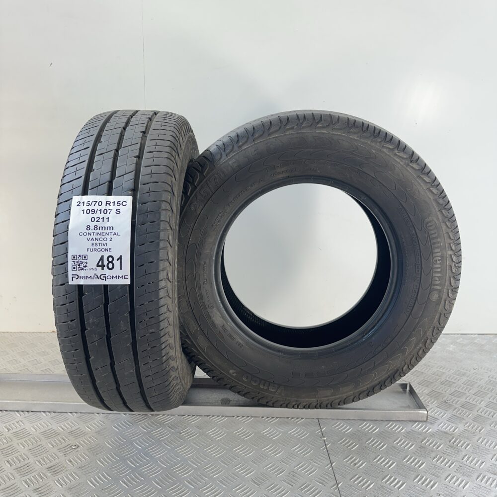 Pneumatici Usati 215 70 R15C 109/107S Continental Vanco 2 99% Estive | Gomme Usate | PrimaGomme.it Pneumatici Usati 215 70 R15C 109/107S Continental Vanco 2 99% Estive - immagine 5