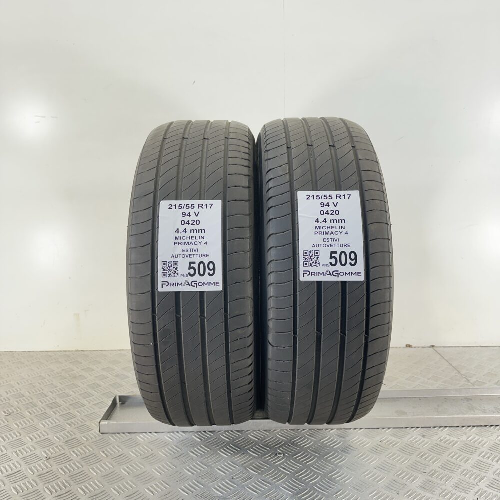 Pneumatici Usati 215 55 R17 94V Michelin Primacy 4 Estive | Gomme Usate | PrimaGomme.it Pneumatici Usati 215 55 R17 94V Michelin Primacy 4 Estive