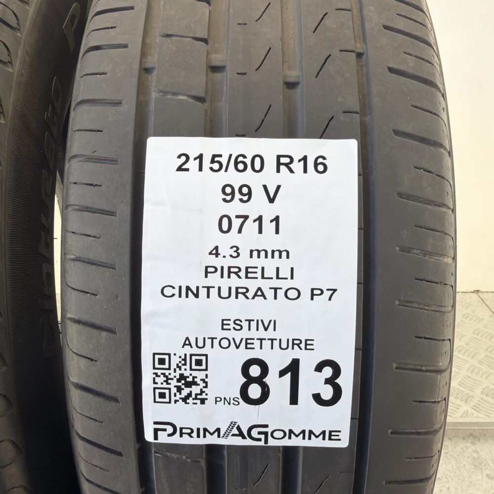 Pneumatici Usati 215 60 R16 99V Pirelli Cinturato P7 Estive | Gomme Usate | PrimaGomme.it Pneumatici Usati 215 60 R16 99V Pirelli Cinturato P7 Estive - immagine 3
