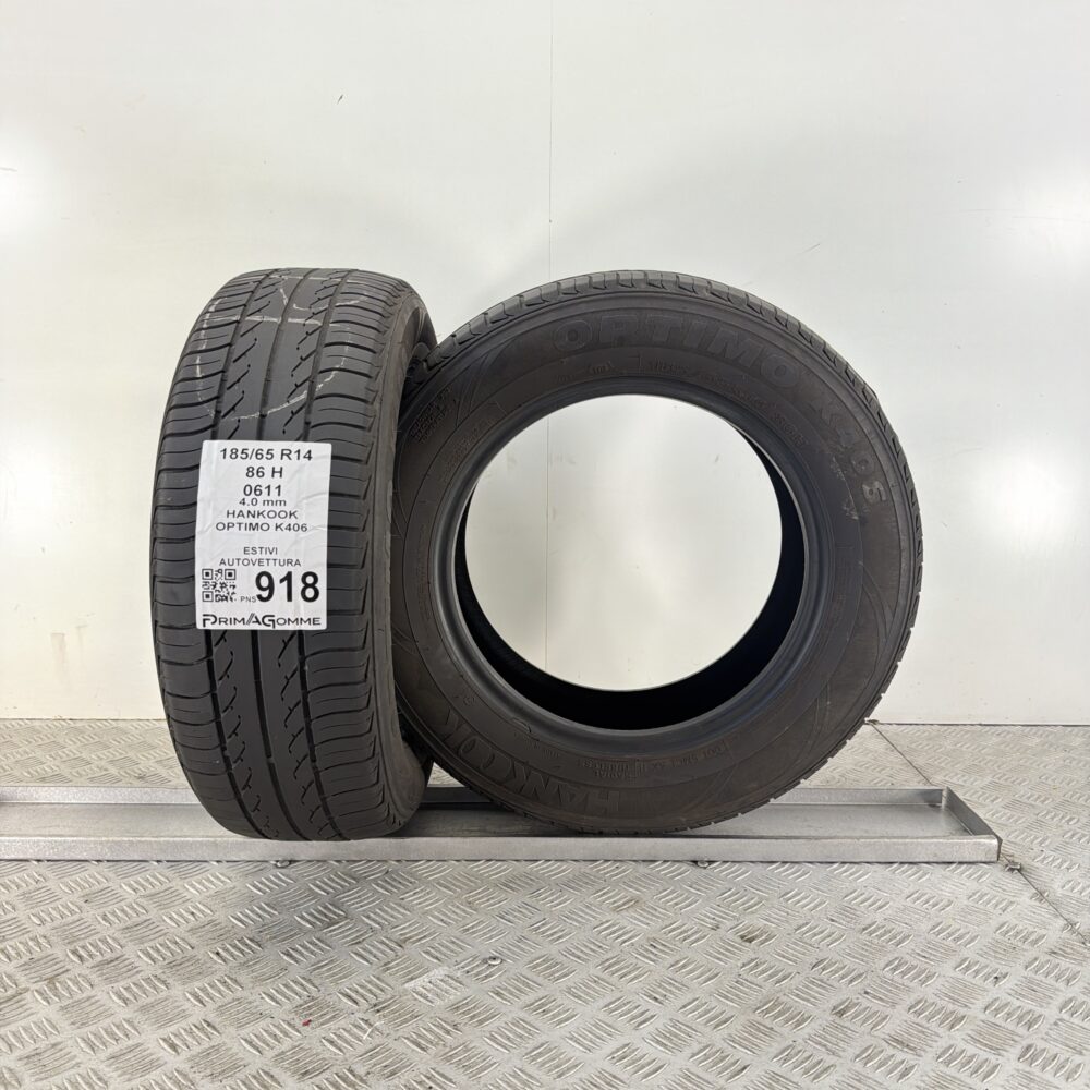 Pneumatici Usati 185 65 R14 86H Hankook Optimo K406 Estive | Gomme Usate | PrimaGomme.it Pneumatici Usati 185 65 R14 86H Hankook Optimo K406 Estive - immagine 5