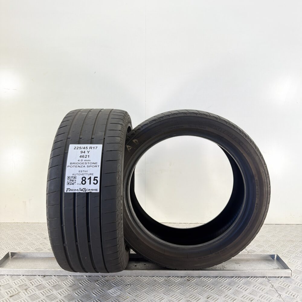 Pneumatici Usati 225 45 R17 94Y Bridgestone Potenza Sport Estive | Gomme Usate | PrimaGomme.it Pneumatici Usati 225 45 R17 94Y Bridgestone Potenza Sport Estive - immagine 4