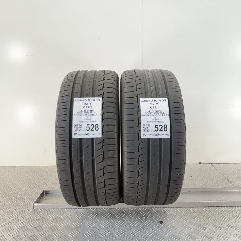 Pneumatici Usati 225 40 R18 XL 92Y Continental Premium Contact Estive | Gomme Usate | PrimaGomme.it Pneumatici Usati 225 40 R18 XL 92Y Continental Premium Contact Estive