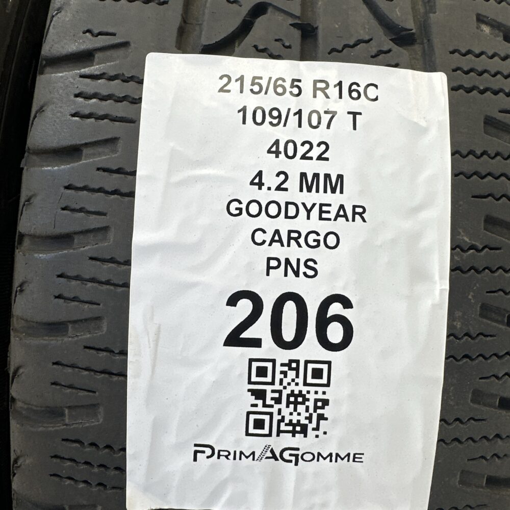 Pneumatici Usati 215 65 R16C 109/107T Goodyear Cargo Invernali | Gomme Usate | PrimaGomme.it Pneumatici Usati 215 65 R16C 109/107T Goodyear Cargo Invernali - immagine 3