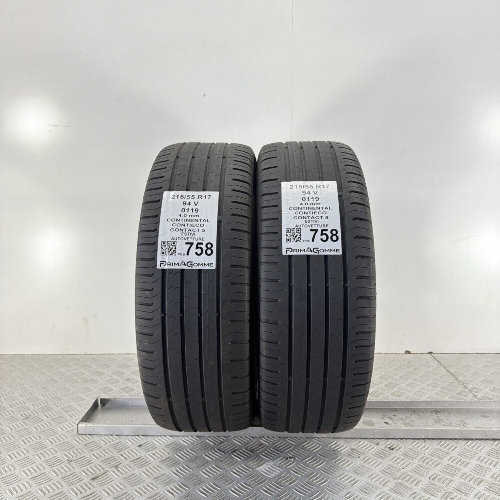 Pneumatici Usati 215 55 R17 94V Continental ContiEcoContact 5 Estive | Gomme Usate | PrimaGomme.it Pneumatici Usati 215 55 R17 94V Continental ContiEcoContact 5 Estive