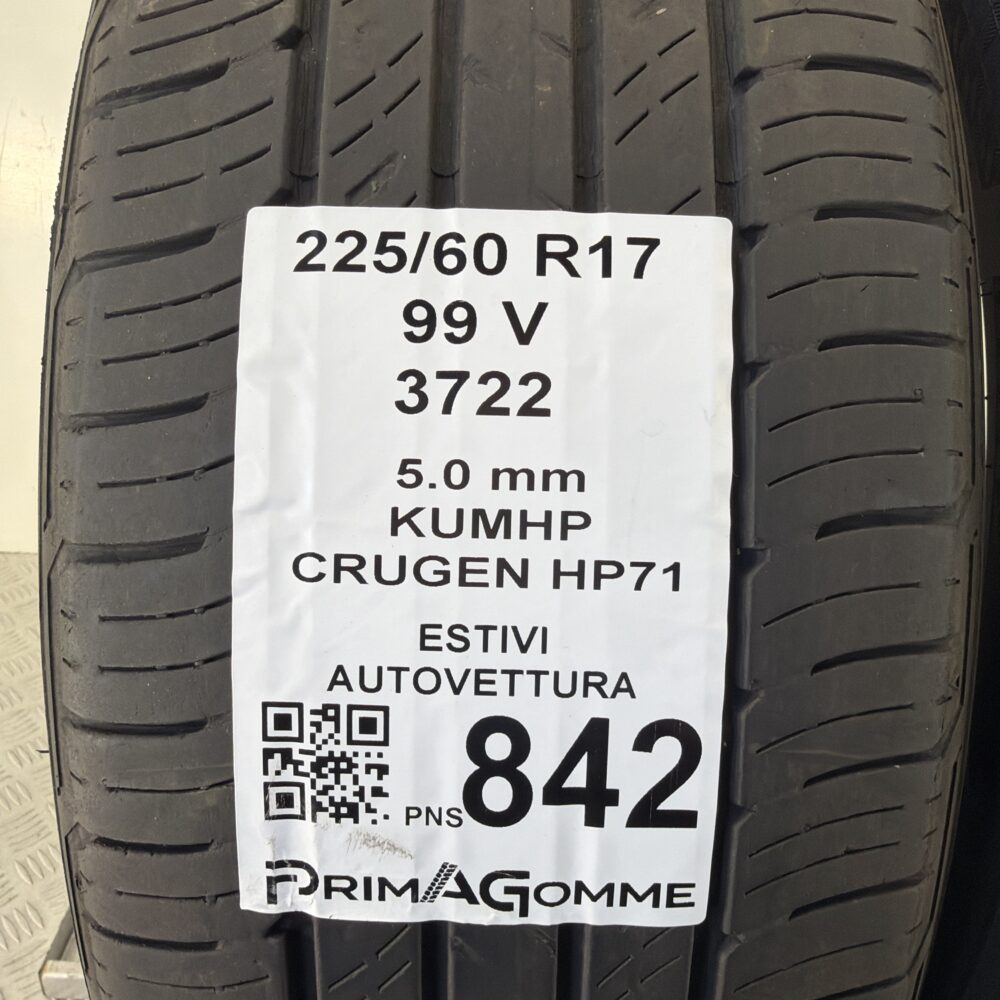Pneumatici Usati 225 60 R17 99V Kumho Crugen HP71 71% Estive | Gomme Usate | PrimaGomme.it Pneumatici Usati 225 60 R17 99V Kumho Crugen HP71 71% Estive - immagine 6