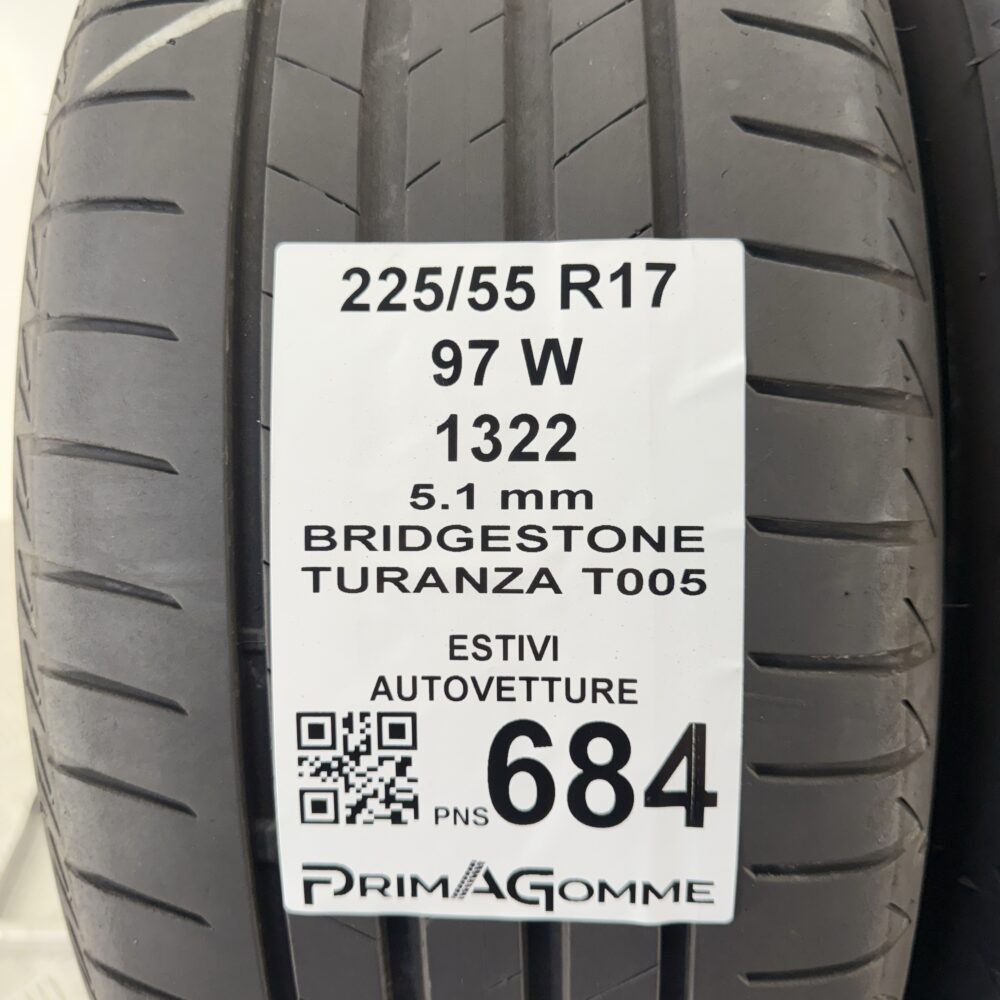 Pneumatici Usati 225 55 R17 97W Bridgestone Turanza T005 73% Estive | Gomme Usate | PrimaGomme.it Pneumatici Usati 225 55 R17 97W Bridgestone Turanza T005 73% Estive - immagine 3