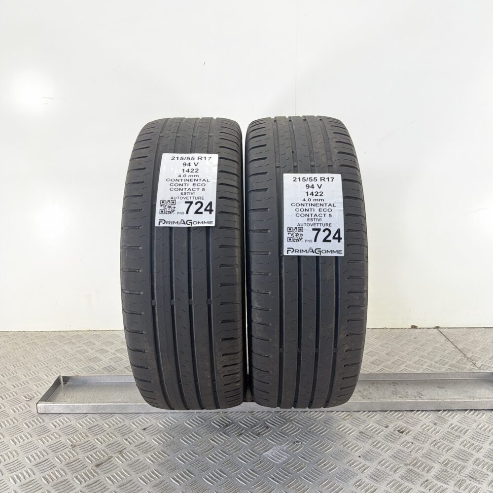 Pneumatici Usati 215 55 R17 94V Continental Conti Eco Contact 5 Estive | Gomme Usate | PrimaGomme.it Pneumatici Usati 215 55 R17 94V Continental Conti Eco Contact 5 Estive