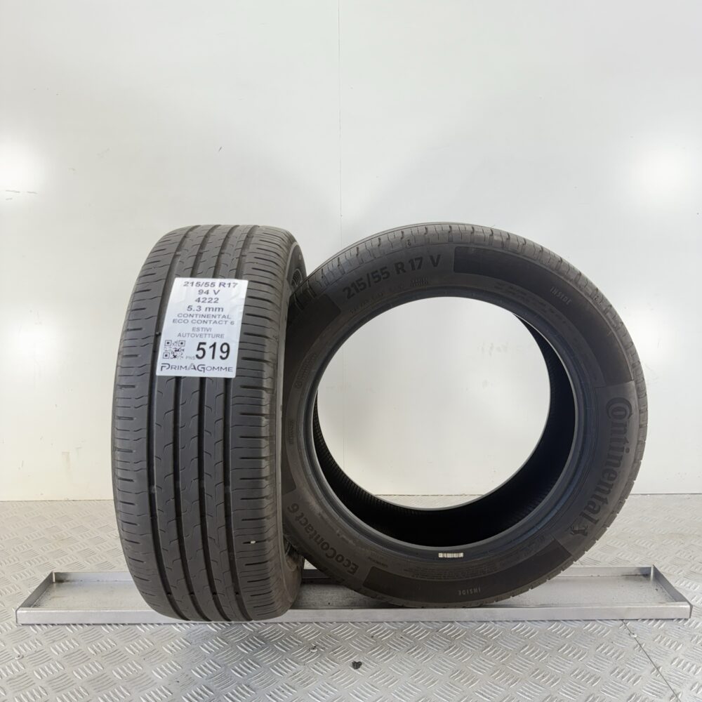 Pneumatici Usati 215 55 R17 94V Continental Eco Contact 6 76% Estive | Gomme Usate | PrimaGomme.it Pneumatici Usati 215 55 R17 94V Continental Eco Contact 6 76% Estive - immagine 4