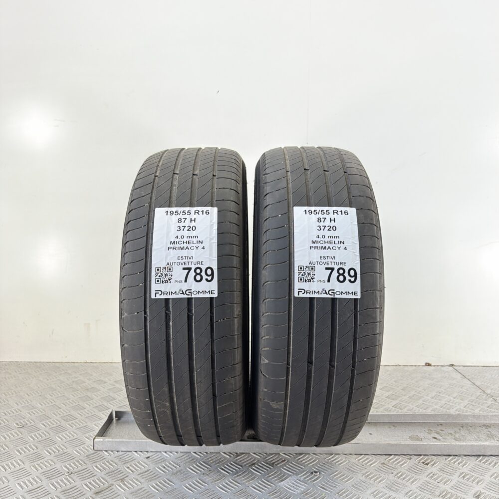 Pneumatici Usati 195 55 R16 87H Michelin Primacy 4 Estive | Gomme Usate | PrimaGomme.it Pneumatici Usati 195 55 R16 87H Michelin Primacy 4 Estive