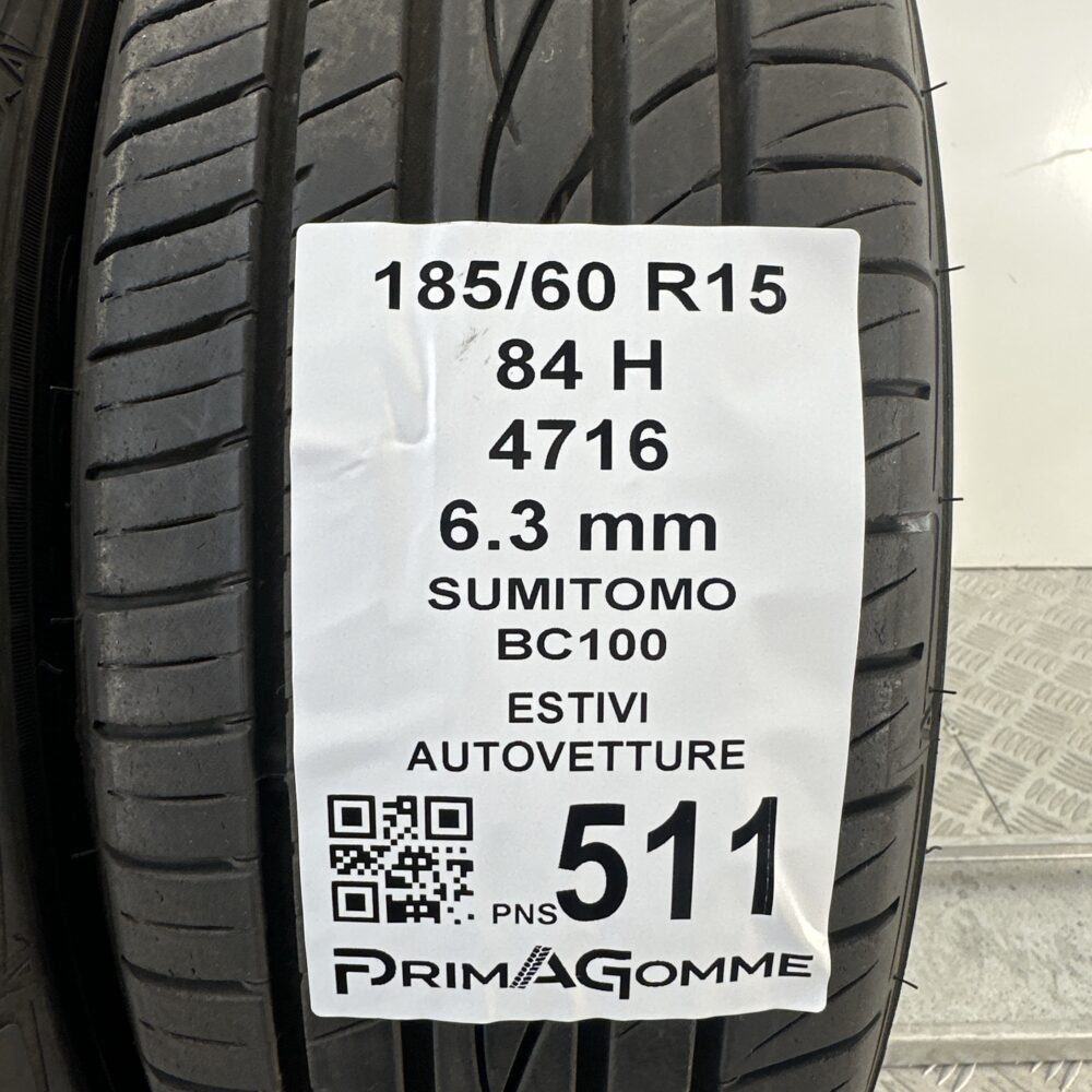 Pneumatici Usati 185 60 R15 84H Sumitomo BC100 90% Estive | Gomme Usate | PrimaGomme.it Pneumatici Usati 185 60 R15 84H Sumitomo BC100 90% Estive - immagine 3
