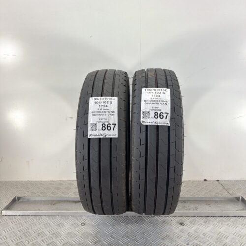 Pneumatici Usati 195 70 R15C 104 102S Bridgestone Duravis Van 99% Estive
