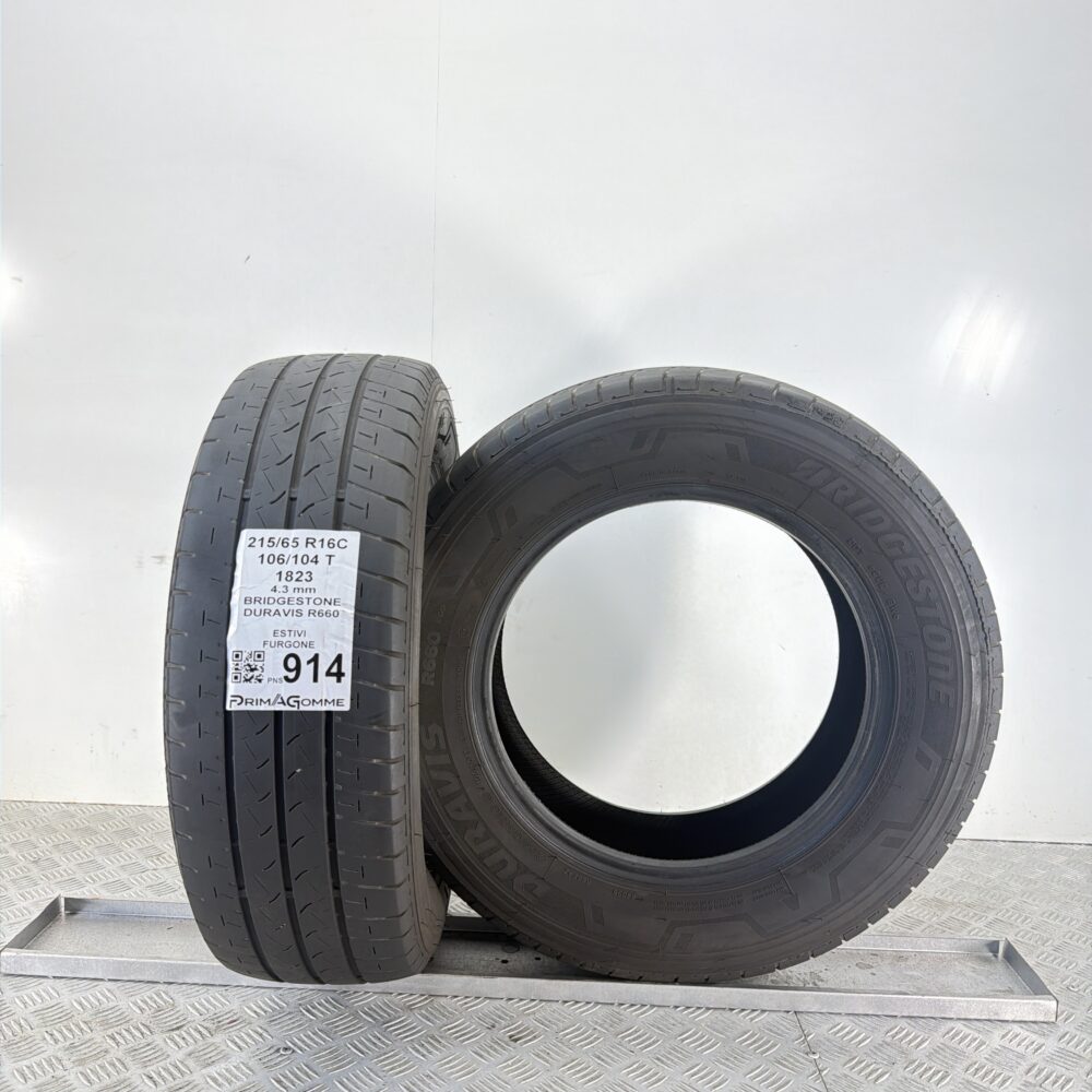 Gomme Usate 215 65 R16C 106 104T Bridgestone Duravis R660 Estive | Gomme Usate | PrimaGomme.it Gomme Usate 215 65 R16C 106 104T Bridgestone Duravis R660 Estive - immagine 4