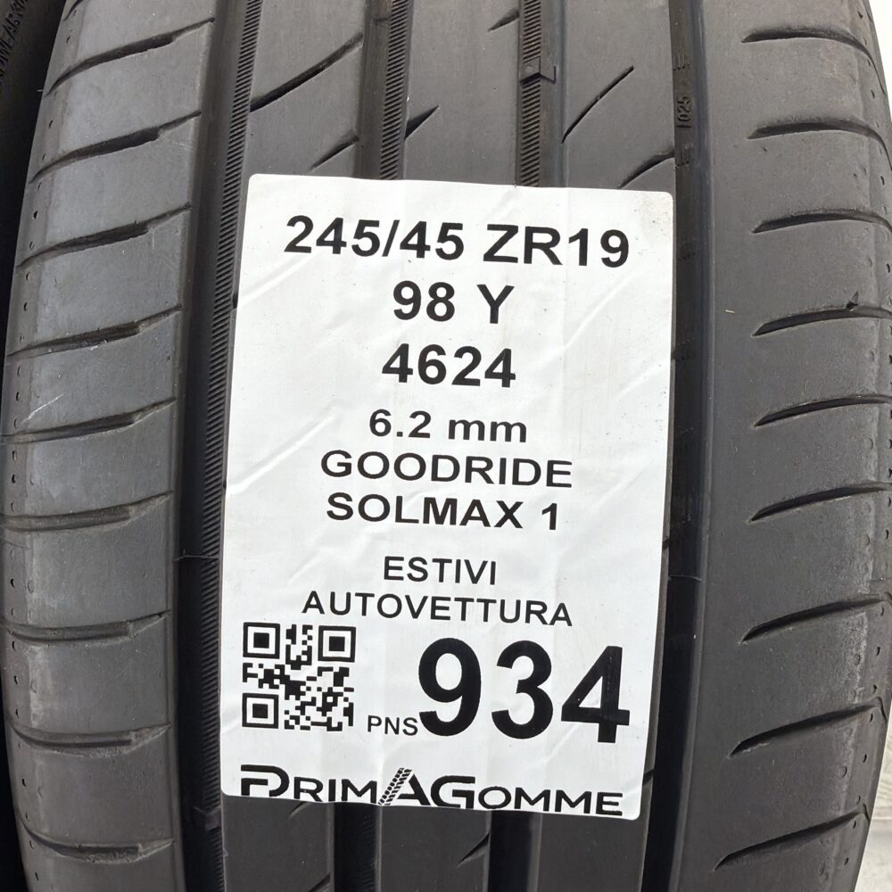 Pneumatici Usati 245 45 ZR19 98Y Goodride Solmax 1 88% Estive | Gomme Usate | PrimaGomme.it Pneumatici Usati 245 45 ZR19 98Y Goodride Solmax 1 88% Estive - immagine 3